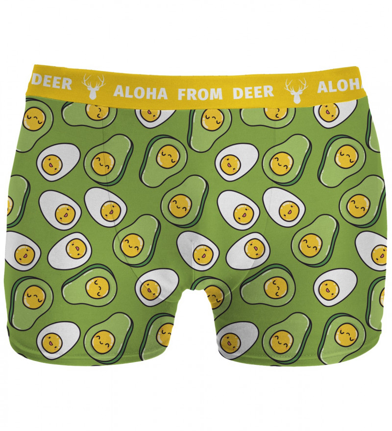 underwear with eggs and avocado motive