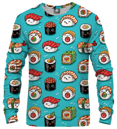 sweatshirt with sushi motive