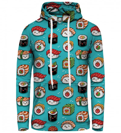hoodie with sushi motive