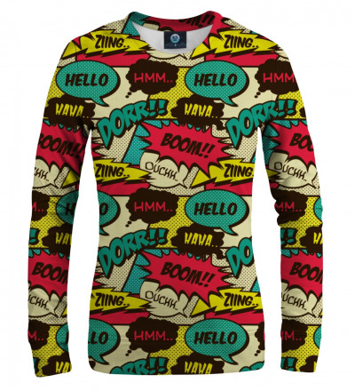 sweatshirt with comic motive