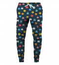 sweatpants with space invaders motive