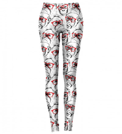 leggings with monkeys motive
