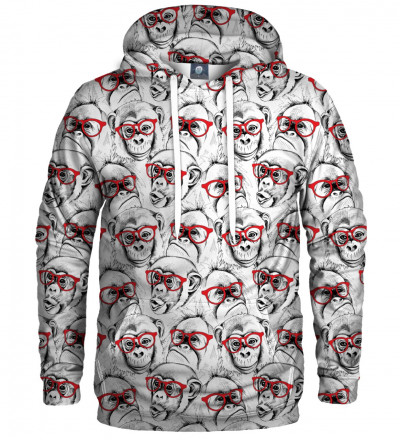 hoodie with monkeys motive