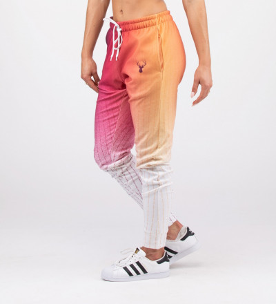 sweatpants with fk you inscription