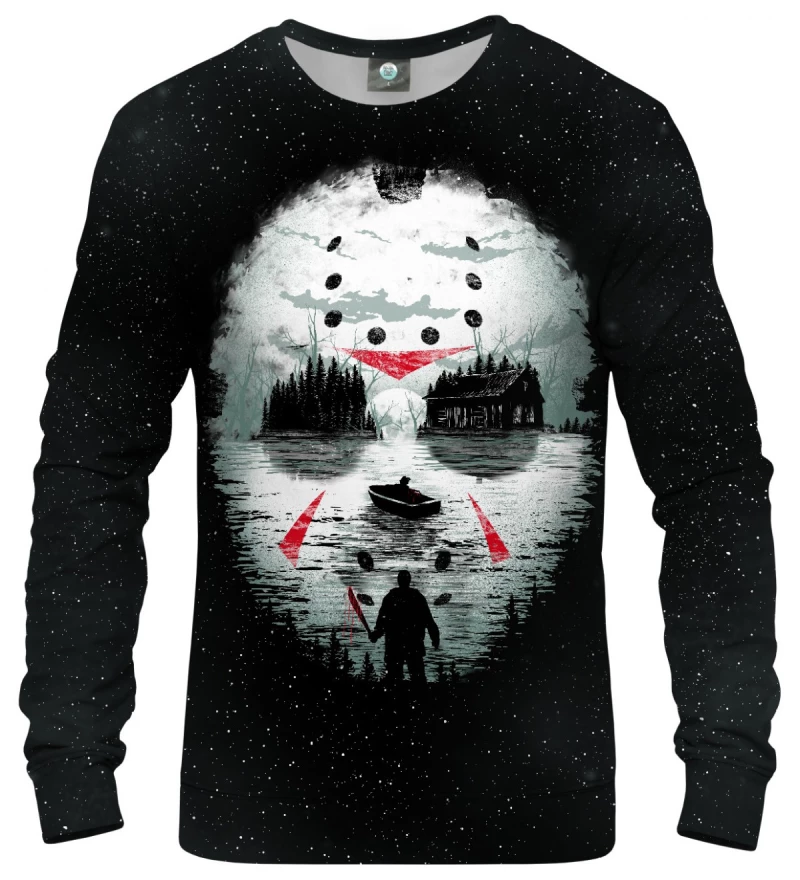 sweatshirt with horror movie motive