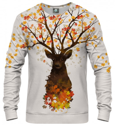 sweatshirt with deer motive