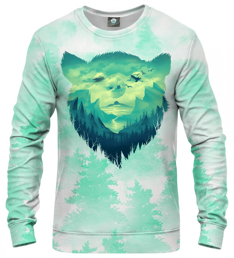 sweatshirt with bear motive