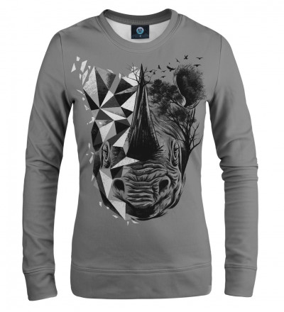 sweatshirt with rhino motive