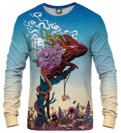 bluza z motywem jaszczurki