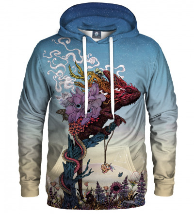 bluza z motywem jaszczurki