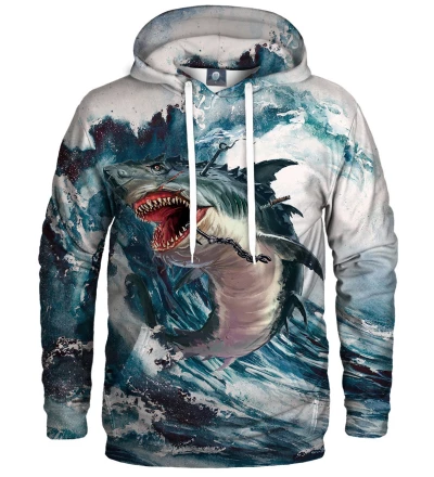 hoodie with shark motive