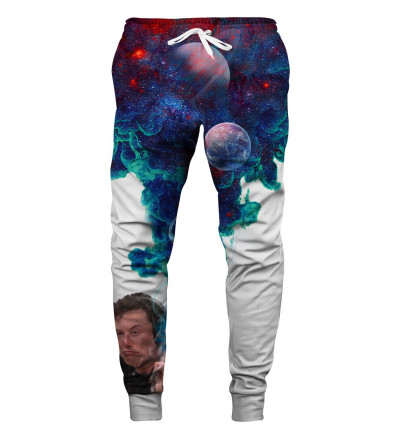 sweatpants with elon musk motive