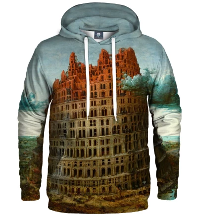 hoodie with tower of babel