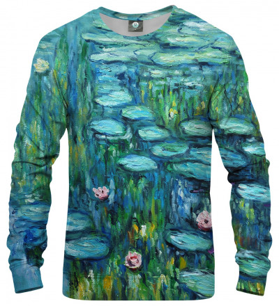 bluza z motywem lilii na wodzie