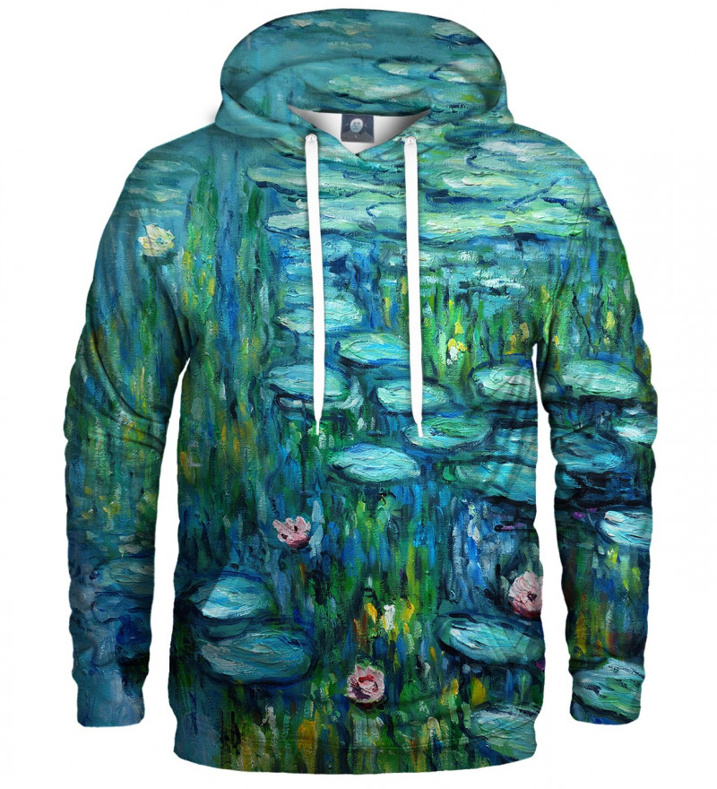 hoodie with water lillies