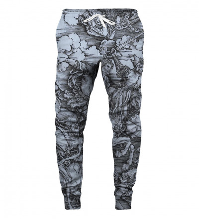 sweatpants with art motive