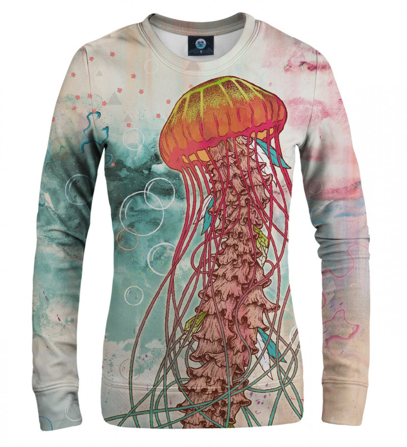 sweatshirt with jellyfish motive