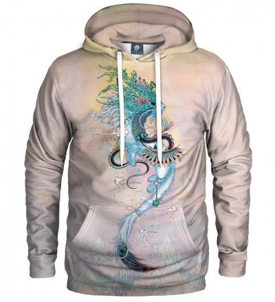 bluza z kapturem z motywem gronostaja