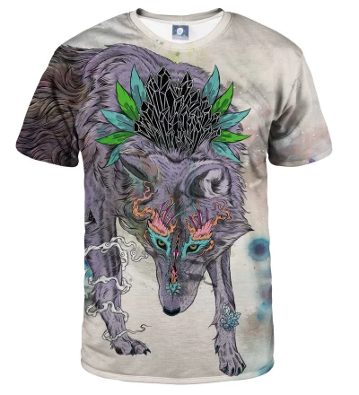 tshirt with wolf motive