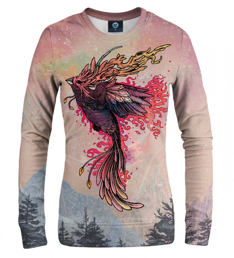 sweatshirt with phoenix motive