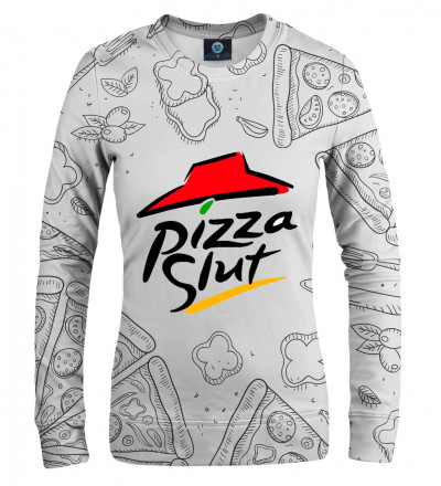 sweatshirt with pizza motive