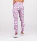 pink leggins with unicorns motive