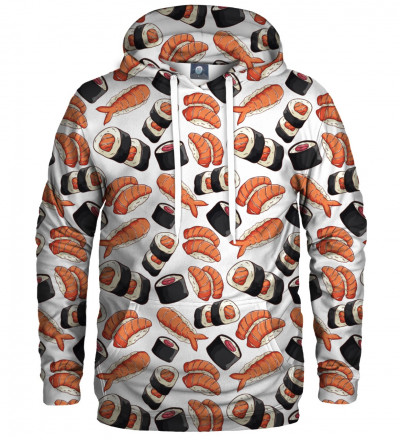 hoodie with sushi motive