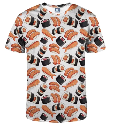 koszulka z motywem sushi