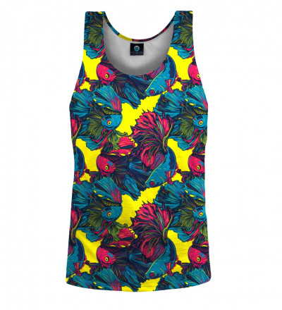 tank top with fish motive