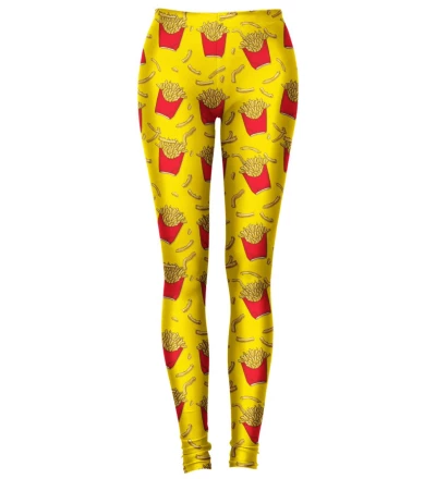 leggings with fries motive