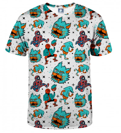 tshirt with weird monsters