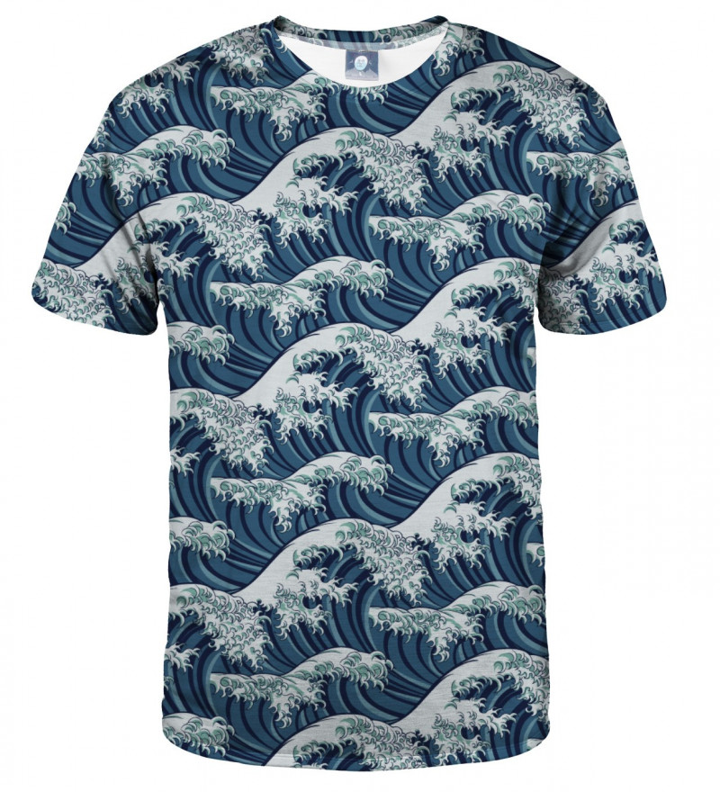 tshirt with waves motive