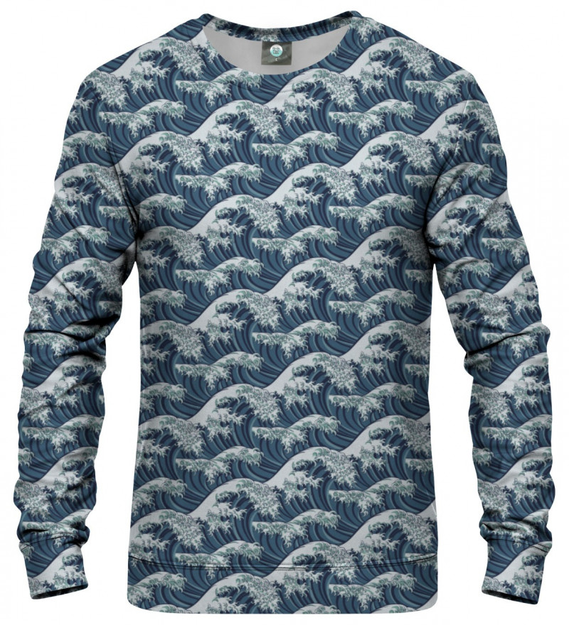 sweatshirt with waves motive
