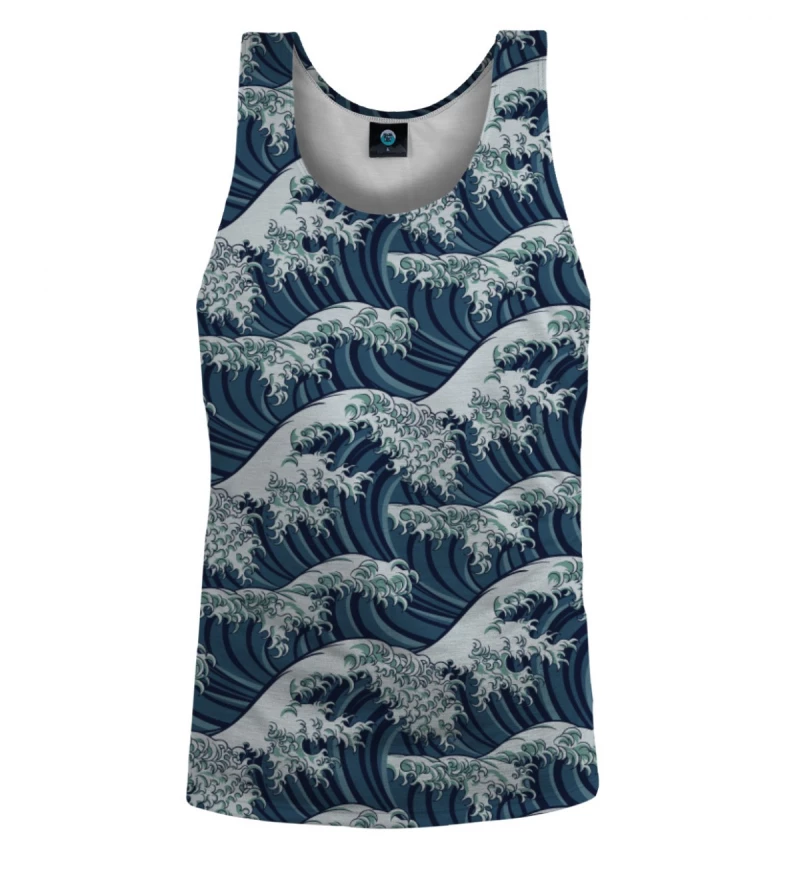 tank top with waves motive