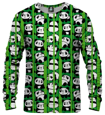 sweatshirt with pandas motive