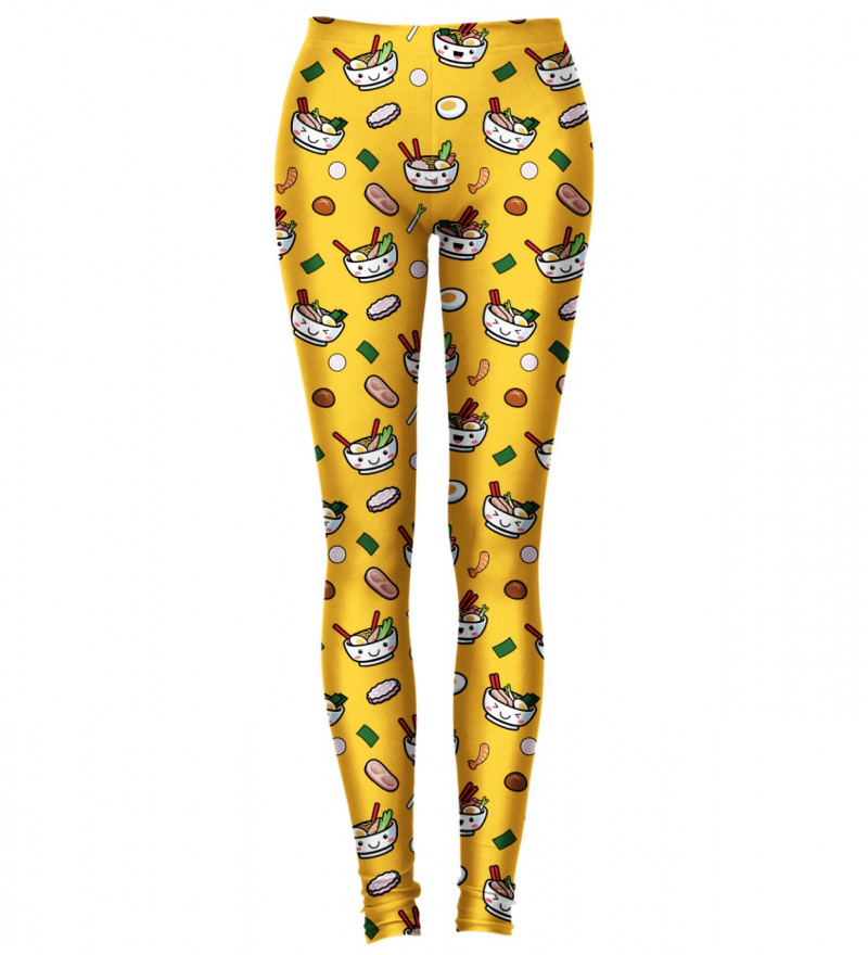 legginsy z motywem ramenu
