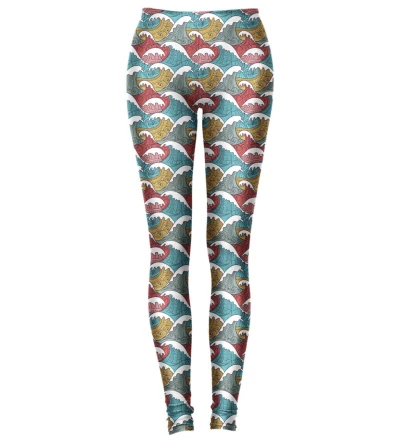 leggings with waves motive