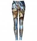 leggings with blue bark motive