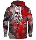 hoodie with moth and skull motive