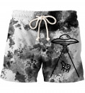 shorts with tie dye motive