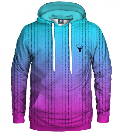 ombre hoodie with fk you inscription