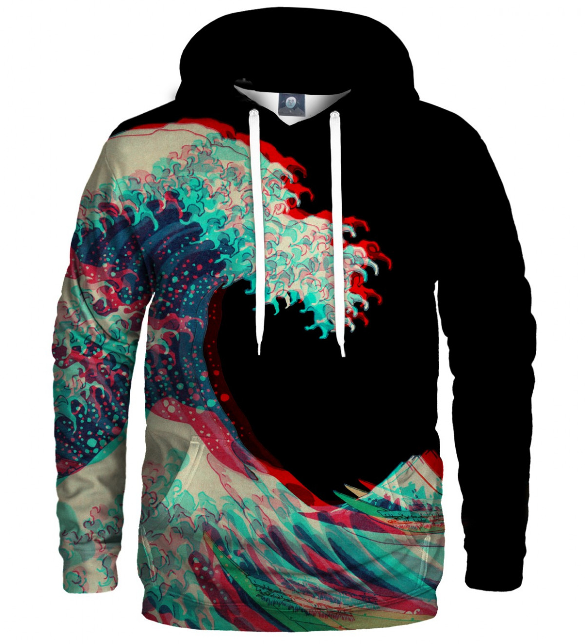 hokusai wave hoodie