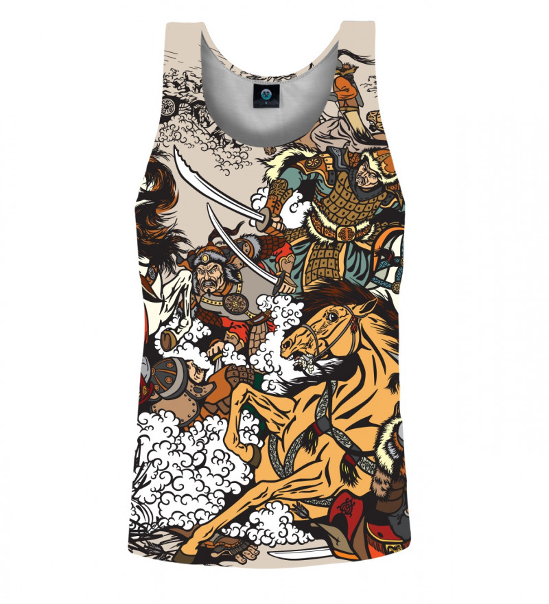 tank top with battle motive