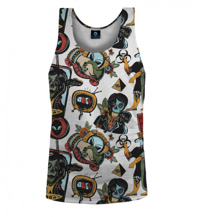 tank top with ufo motive
