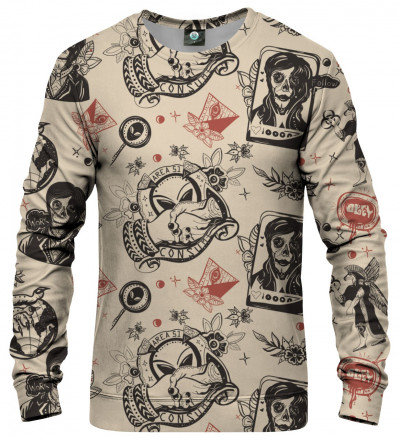 sweatshirt with ufo motive