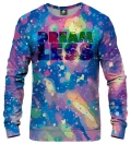 colorful sweatshirt with dreamless inscription