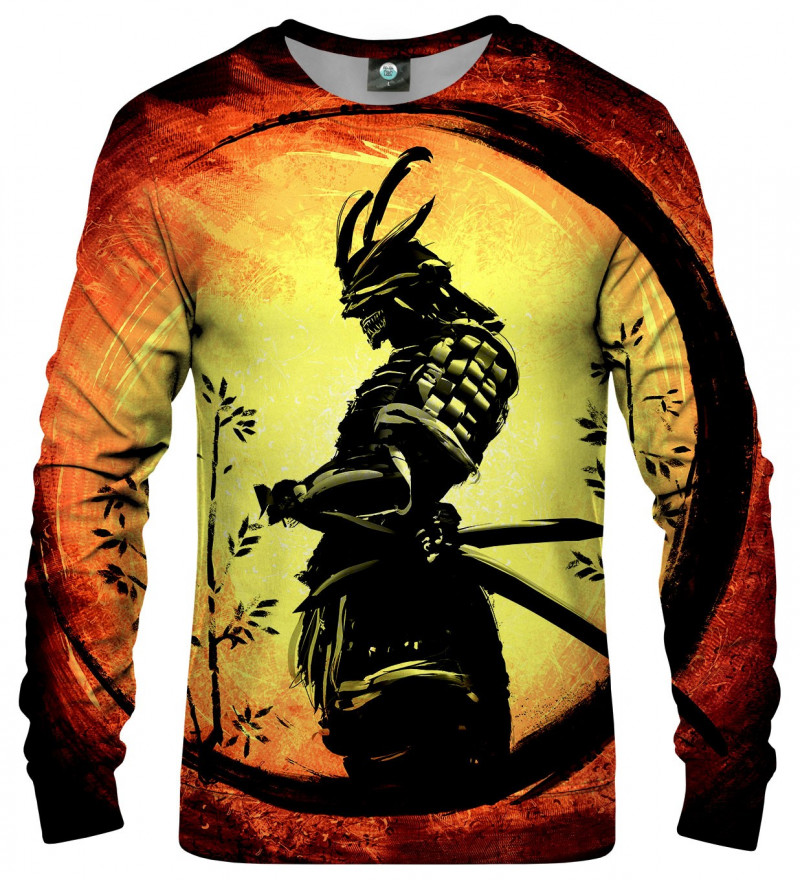 sweatshirt with samurai motive