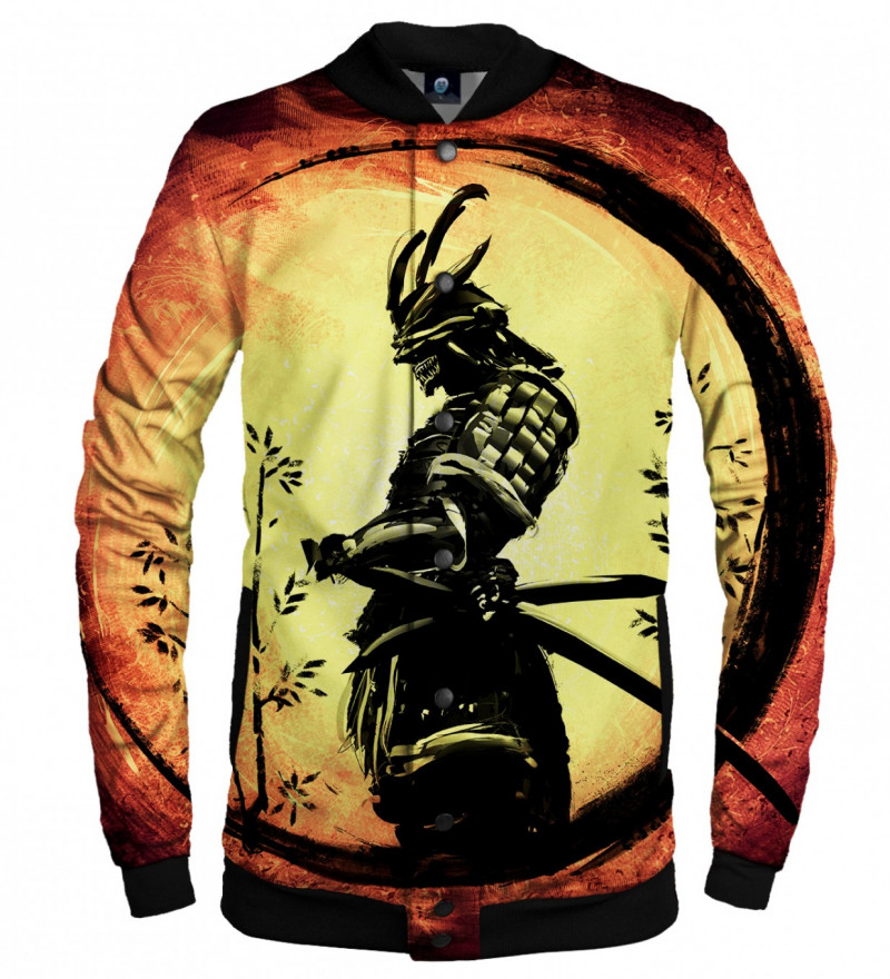 baseball jacket with samurai motive