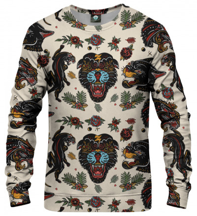 sweatshirt with panther motive