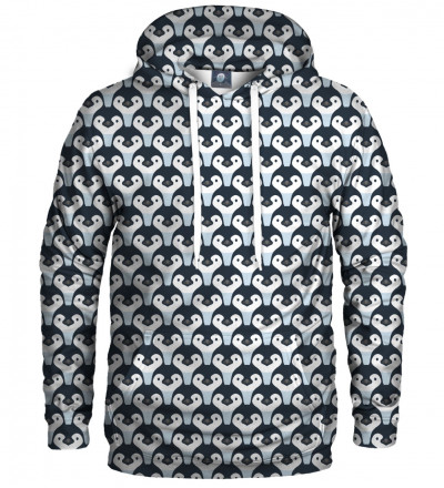 hoodie with penguins motive
